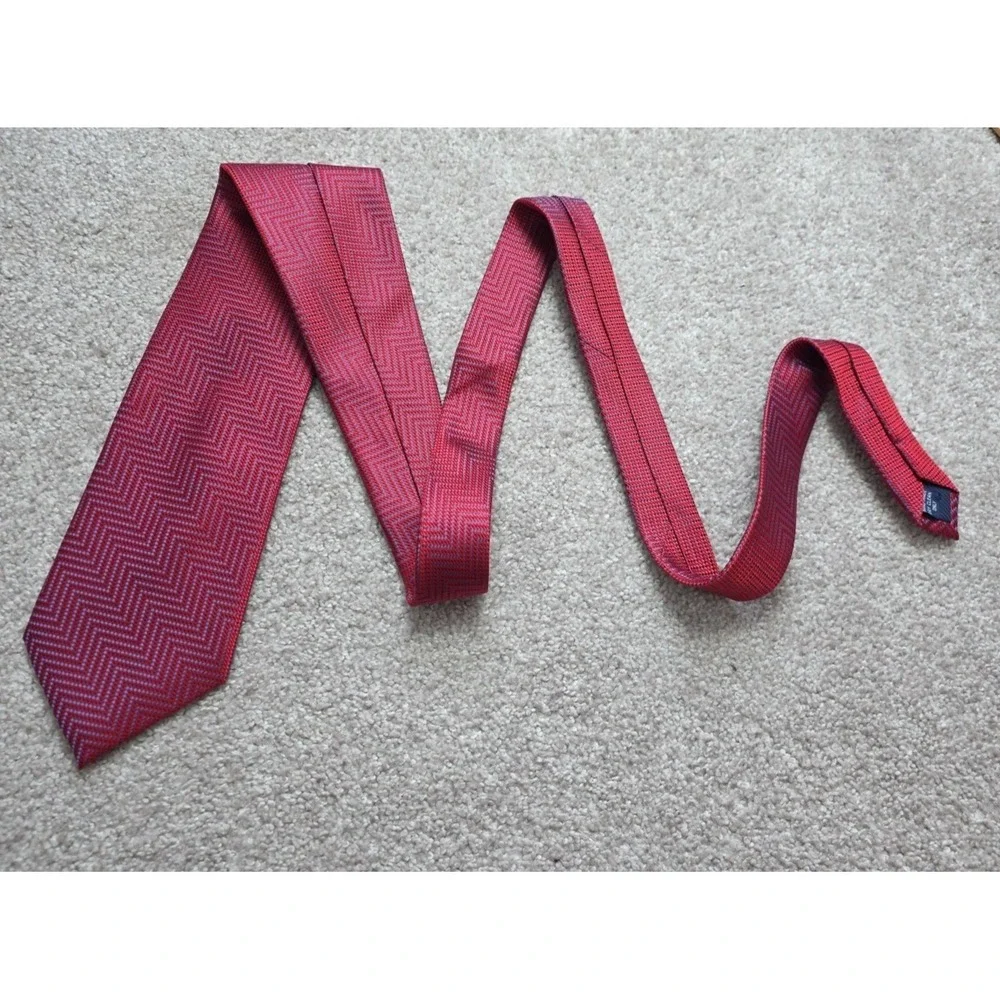 HENRY JACOBSON Tie Lot Of 6 Mens Multicolor Geometric Preppy Neckties‎